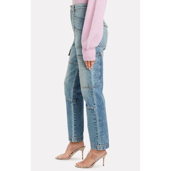 Slvrlake Savior West Coast Blue Jeans High Rise Cargo Size 24 - Picture 2 of 13